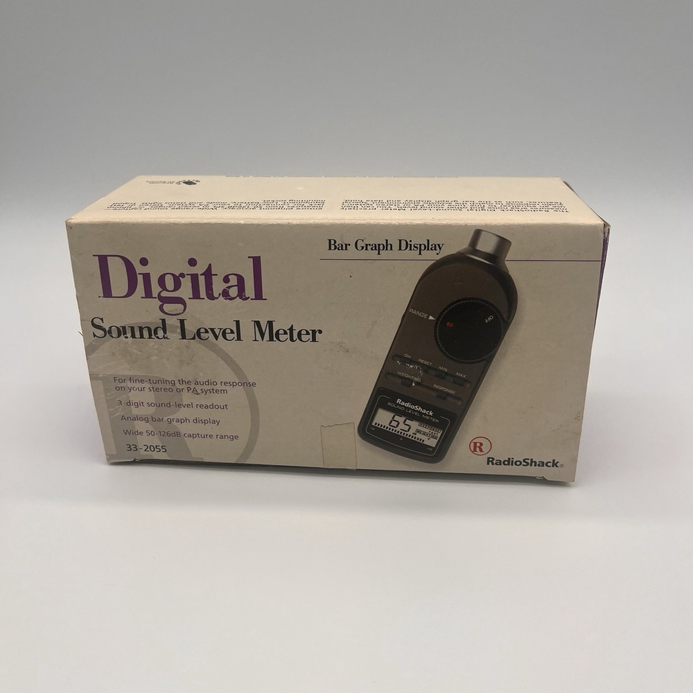 RadioShack Sound Level Meter 33-2055 Bar Graph Display 50-123db Area Noise